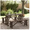 vidaXL Ensemble à manger de jardin 3 pcs bois de sapin massif