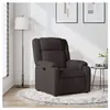 vidaXL Fauteuil inclinable Marron foncé Tissu