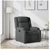 vidaXL Vidaxl Fauteuil Inclinable Gris Foncé Tissu
