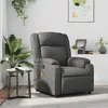 vidaXL Fauteuil de massage inclinable Gris Similicuir