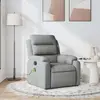 vidaXL Fauteuil de massage inclinable Gris clair Tissu