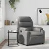 vidaXL Fauteuil inclinable Gris Similicuir