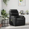 vidaXL Fauteuil de massage inclinable Noir Similicuir