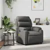 vidaXL Fauteuil de massage inclinable Gris Similicuir