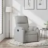vidaXL Fauteuil inclinable gris clair tissu microfibre
