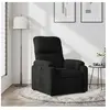 vidaXL Fauteuil inclinable noir tissu microfibre