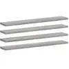 vidaXL Étagères murales 4 pcs sonoma gris 60x10x1,5 cm bois ingénierie