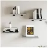 vidaXL Étagères murales 4 pcs sonoma gris 40x30x1,5 cm bois ingénierie