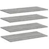 vidaXL Étagères murales 4 pcs sonoma gris 80x40x1,5 cm bois ingénierie