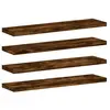 vidaXL Étagères murales 4 pcs chêne fumé 40x10x1,5cm bois d'ingénierie
