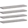 vidaXL Étagères murales 4 pcs sonoma gris 40x10x1,5 cm bois ingénierie