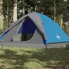 vidaXL Vidaxl Tente De Camping À Dôme 6 Personnes Bleu Imperméable