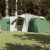 vidaXL Vidaxl Tente Familiale À Dôme 12 Personnes Vert Imperméable