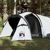 Vidaxl tente de camping tunnel 2 personnes tissu occultant imperméable
