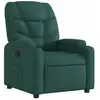vidaXL Vidaxl Fauteuil Inclinable Vert Foncé Tissu