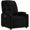 vidaXL Fauteuil inclinable Noir Tissu