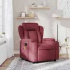 vidaXL Fauteuil de massage inclinable Rouge bordeaux Tissu 372418