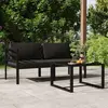 vidaXL Fauteuil de massage inclinable Marron foncé Tissu