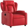 vidaXL Vidaxl Fauteuil Inclinable Rouge Similicuir