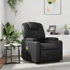 vidaXL Fauteuil de massage inclinable Noir Similicuir