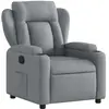 vidaXL Fauteuil inclinable Gris clair Tissu