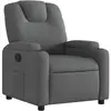 vidaXL Fauteuil inclinable Gris foncé Tissu
