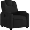 vidaXL Fauteuil inclinable Noir Tissu
