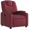 vidaXL Fauteuil inclinable Rouge bordeaux Tissu