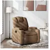 vidaXL Vidaxl Fauteuil Inclinable Marron Tissu