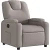 vidaXL Fauteuil inclinable Taupe Tissu