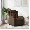 vidaXL Fauteuil inclinable Marron Tissu