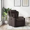vidaXL Fauteuil inclinable Marron foncé Tissu