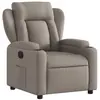 vidaXL Fauteuil inclinable Taupe Tissu