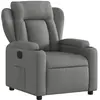 vidaXL Fauteuil inclinable Gris foncé Tissu