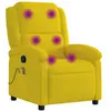 vidaXL Fauteuil de massage inclinable jaune velours