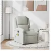 vidaXL Fauteuil de massage inclinable gris clair velours