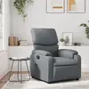 vidaXL Fauteuil inclinable Gris Similicuir