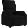 vidaXL Fauteuil inclinable Noir Tissu