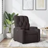 vidaXL Fauteuil inclinable Marron foncé Tissu