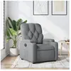 vidaXL Fauteuil inclinable Gris clair Tissu