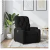 vidaXL Fauteuil verstelbaar stof zwart372481