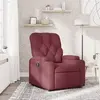 vidaXL Vidaxl Fauteuil Inclinable Rouge Bordeaux Tissu