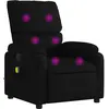 vidaXL Fauteuil de massage inclinable Noir Tissu