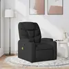 vidaXL Fauteuil de massage inclinable Noir Tissu