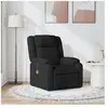 vidaXL Fauteuil de massage inclinable Noir Tissu
