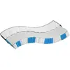 vidaXL Matelas à ressorts ensachés dureté moyenne 100x200 cm