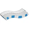 vidaXL Matelas à ressorts ensachés dureté moyenne 120x200 cm