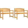 vidaXL Ensemble à manger de jardin 5pcs Bois de teck massif
