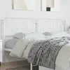 vidaXL Tête de lit métal blanc 200 cm