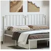 vidaXL Tête de lit métal blanc 180 cm